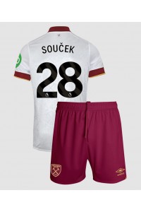 West Ham United Tomas Soucek #28 Babytruitje 3e tenue Kind 2024-25 Korte Mouw (+ Korte broeken)